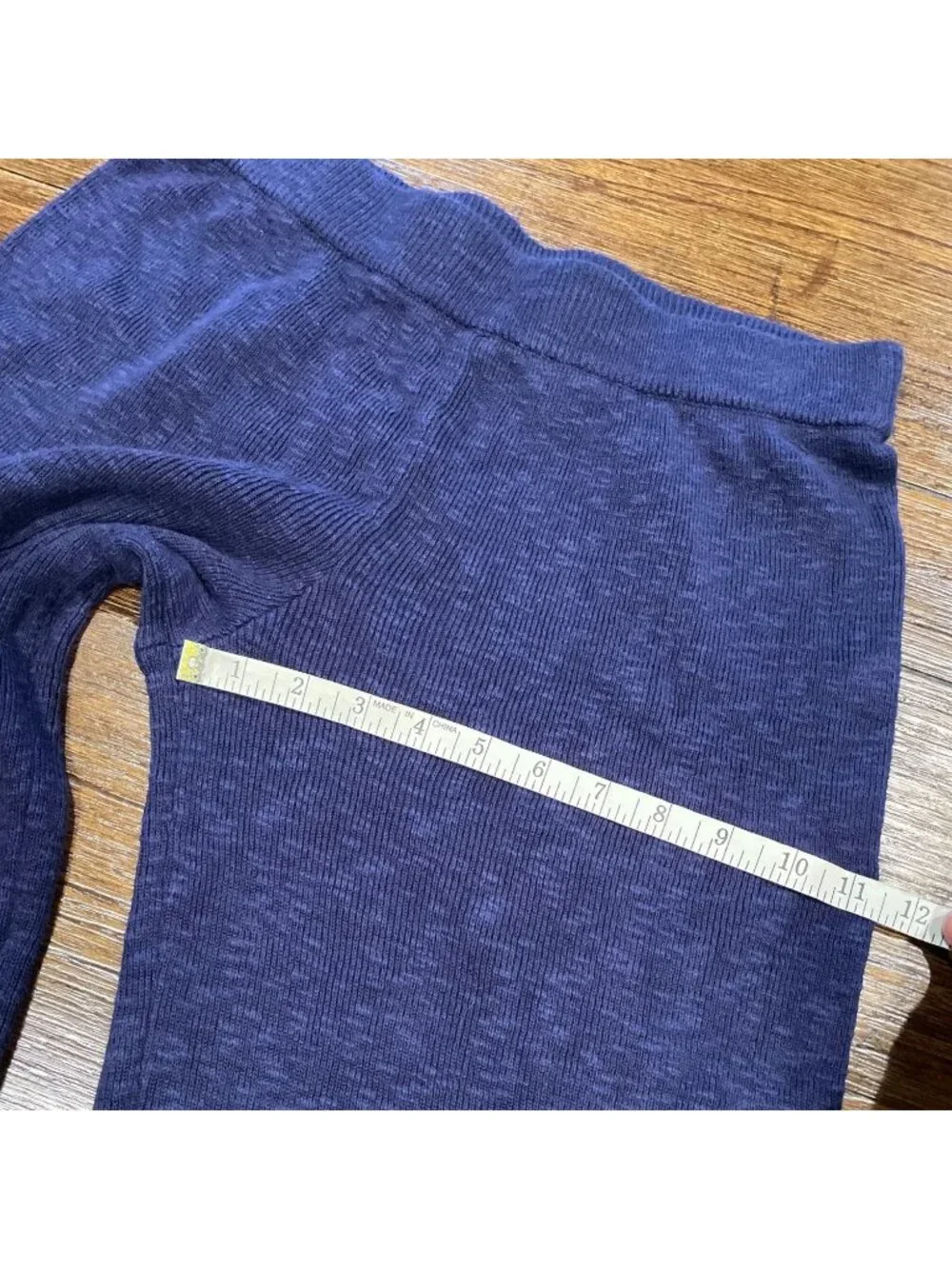 Free People Beach Sweater Pants Sz S Relaxed Ribbed Knit Slouchy Lounge Cropped